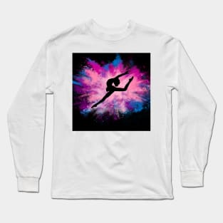 Colour splash dancer Long Sleeve T-Shirt